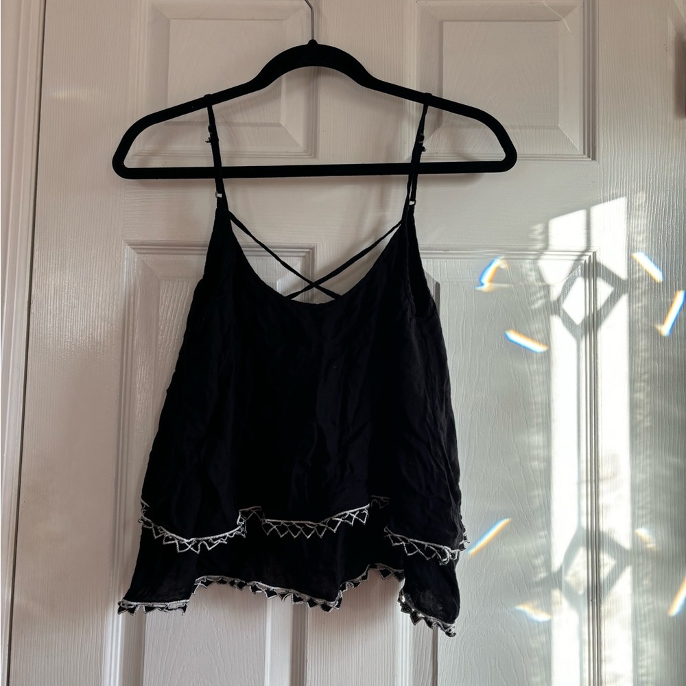 Black & white casual top